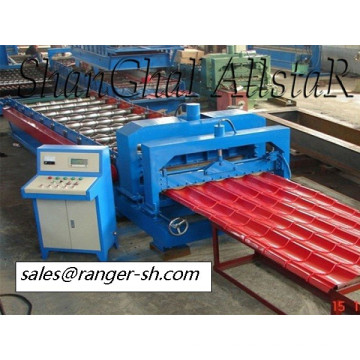 Light industrial glazed tile roof roll forming machine